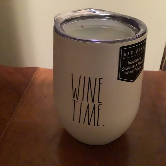 Rae Dunn WINE TIME Insulated Wine Glass
